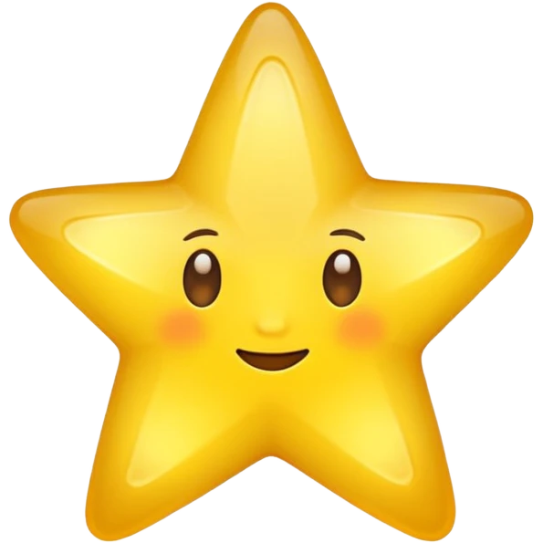 Boule jaune etoile emoji