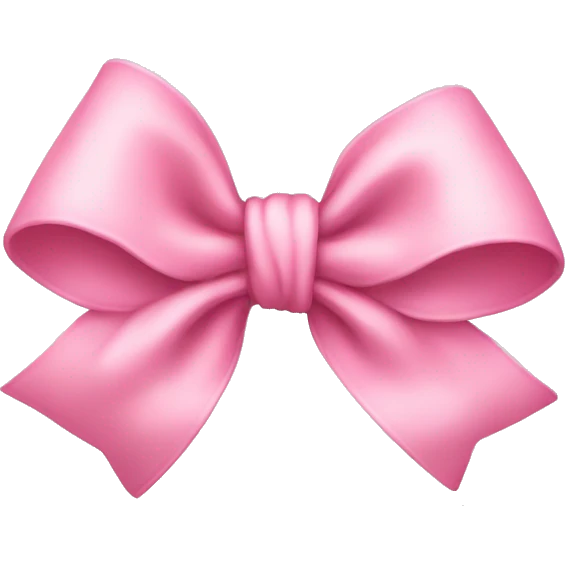 Baby pink bow emoji