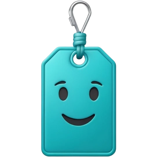 price tag emoji, turquoise color emoji