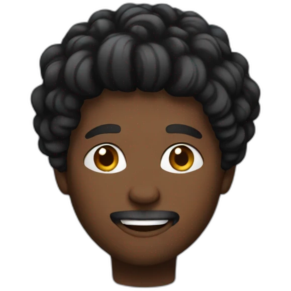 Main is hair black  emoji