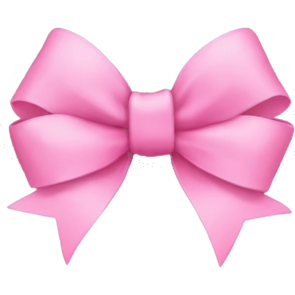 pink bow emoji