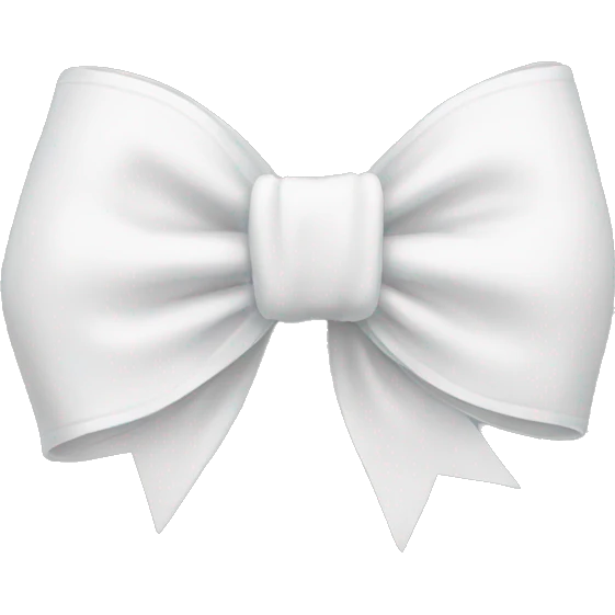 White bow emoji