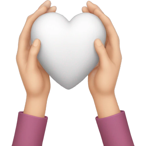 coeur avec les mains emoji