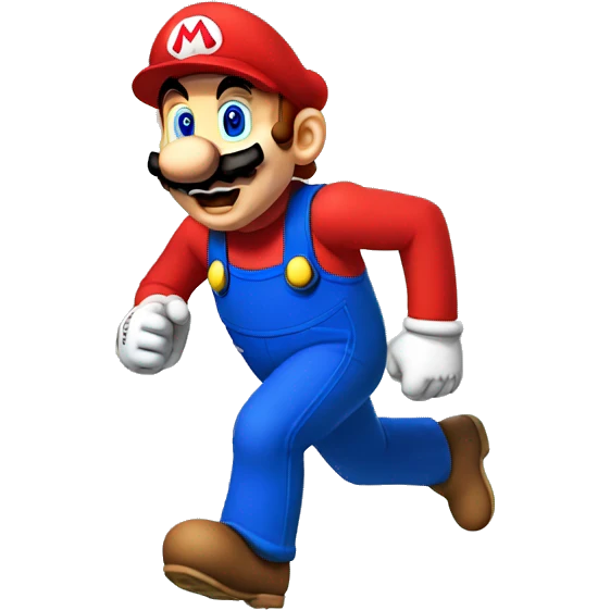 Mario running emoji