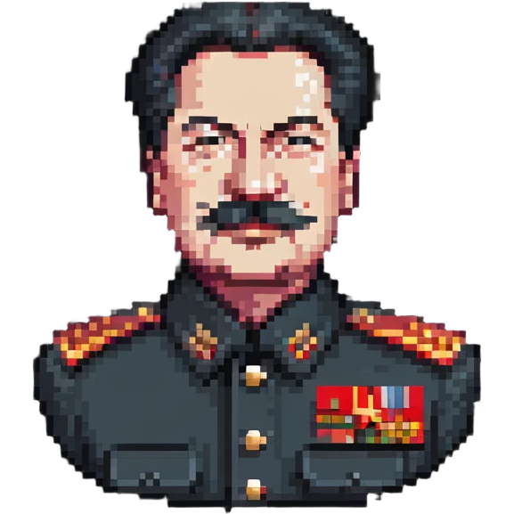 pixel art representation of Stalin emoji