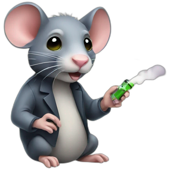 vaping rat emoji