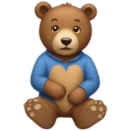 Autistic bear emoji