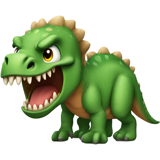 mean dinosaur emoji