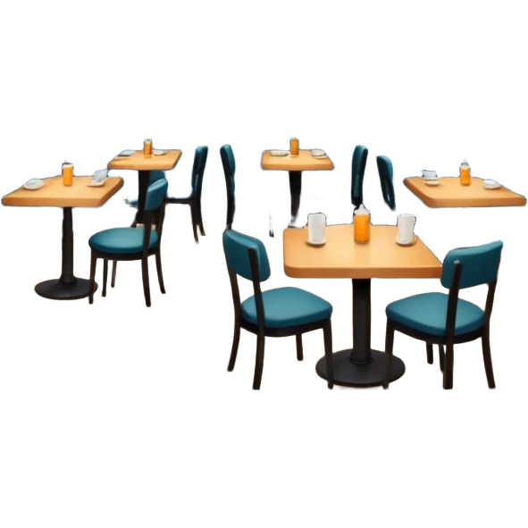 comversacion dentro de un restauant  emoji