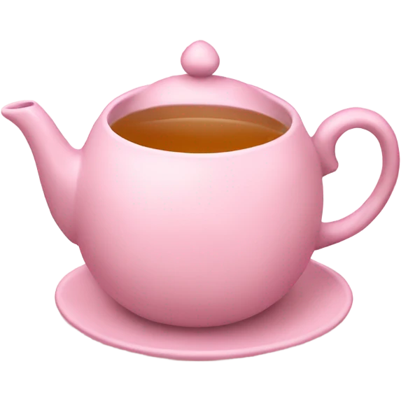 light pink tea set emoji
