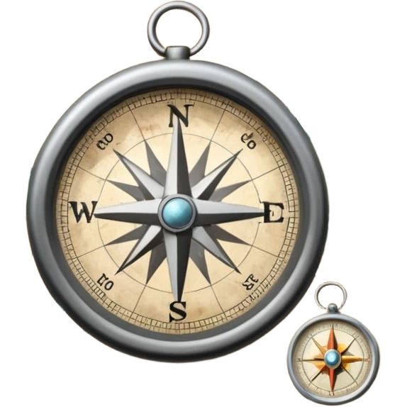 a map and a compass broken emoji