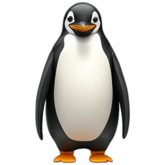 Pinguin with bear  emoji