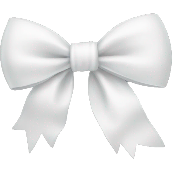 White bow emoji