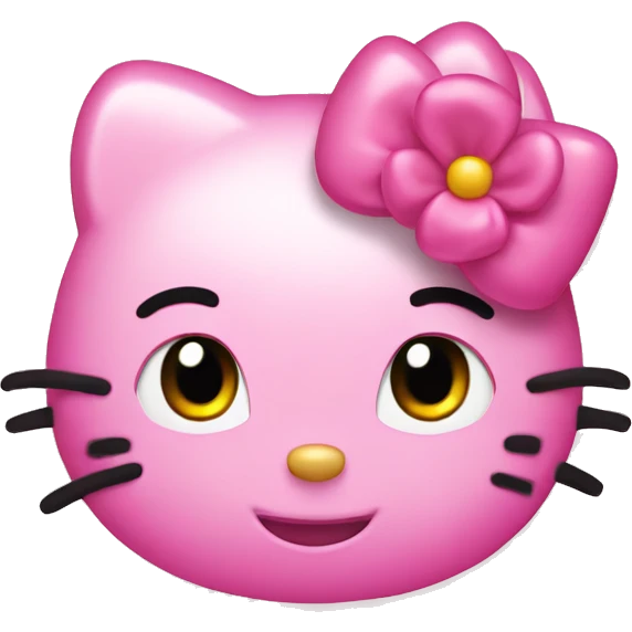 Pink hello kitty  emoji