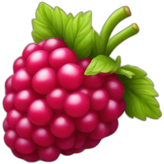 Rasberry-fruit emoji