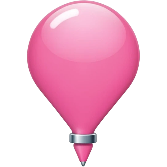 Pink push pin emoji