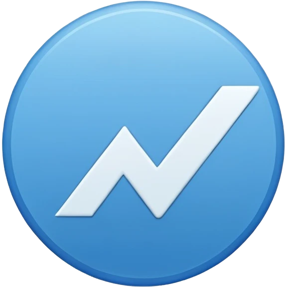 Un circulo de color azul  que adentro este una palomita de color blanco emoji