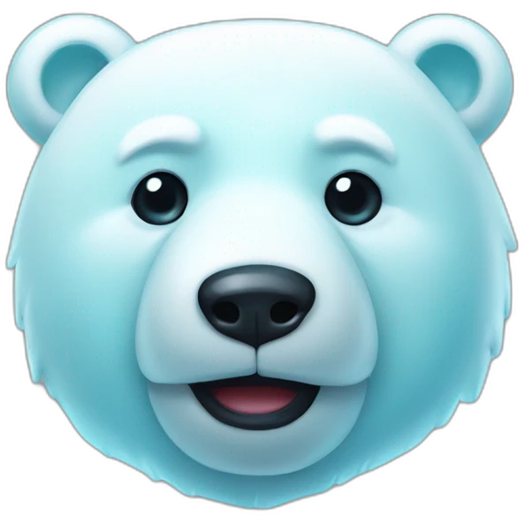 Gummy polar bear emoji