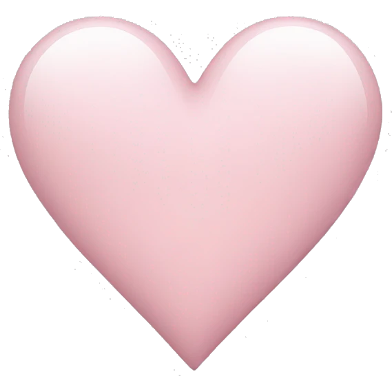A light pink heart emoji
