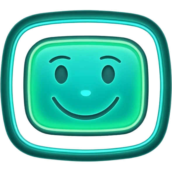 A THANK YOU SIGN IN NEON TEAL GREEN... AS IF ITS A REAL NEON SIGN emoji