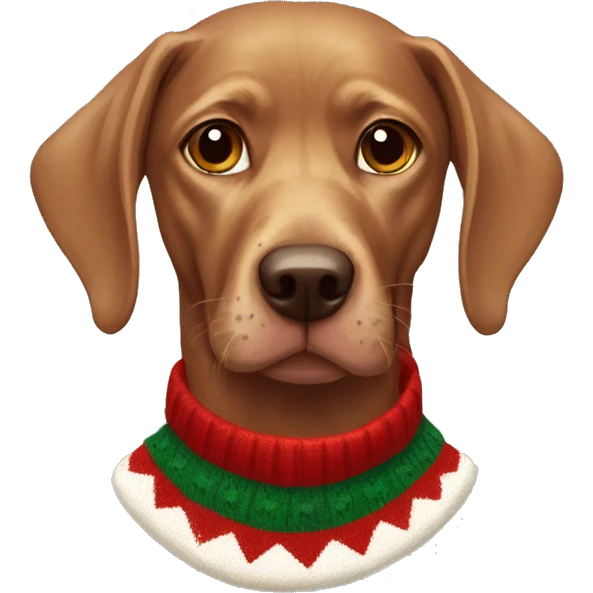 Magyar viszla in christmas Sweater  emoji