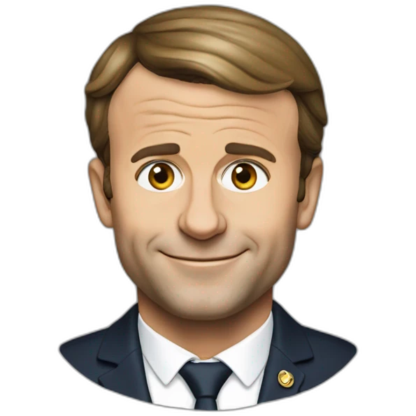 Emmanuel macron earingt emoji
