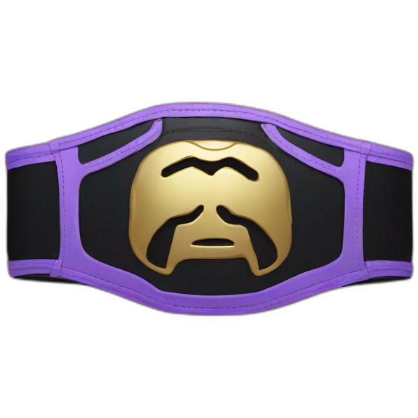 Wrestling belt emoji