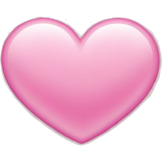 Heart pink emoji