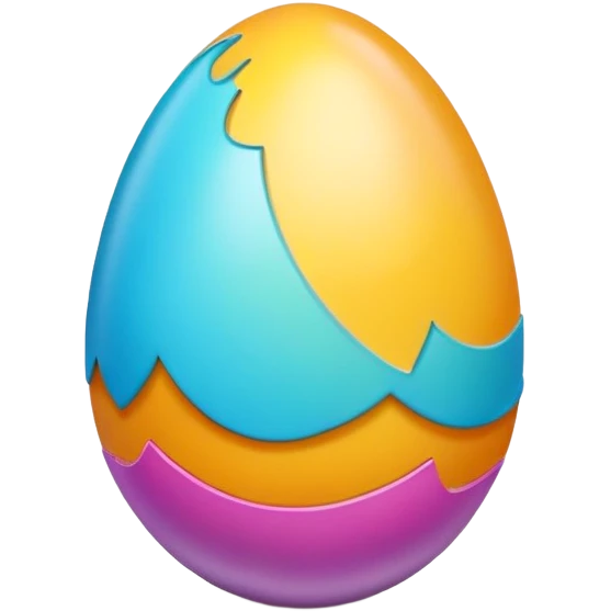 Easter egg colorful emoji