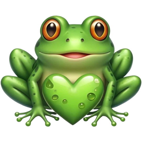 Frog heart emoji
