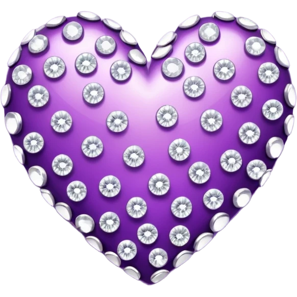 Heart purple with diamonds emoji