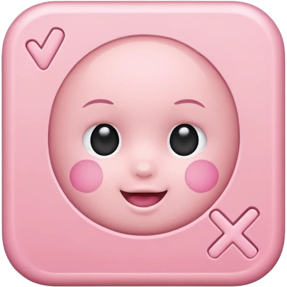 square babypink check mark emoji