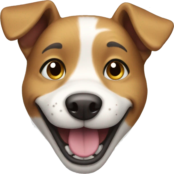 Smiling dog emoji