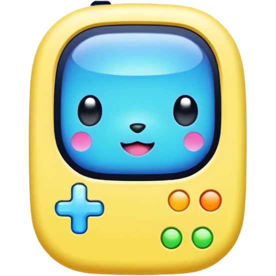 Tamagotchi ios app skeuomorphic emoji