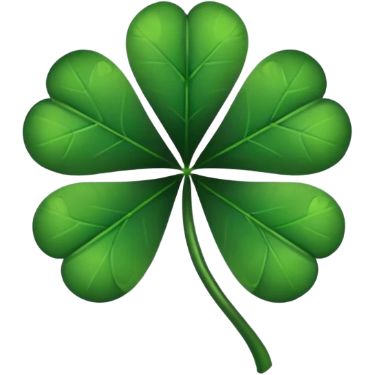 Un Trébol de 5 hojas Black clover emoji