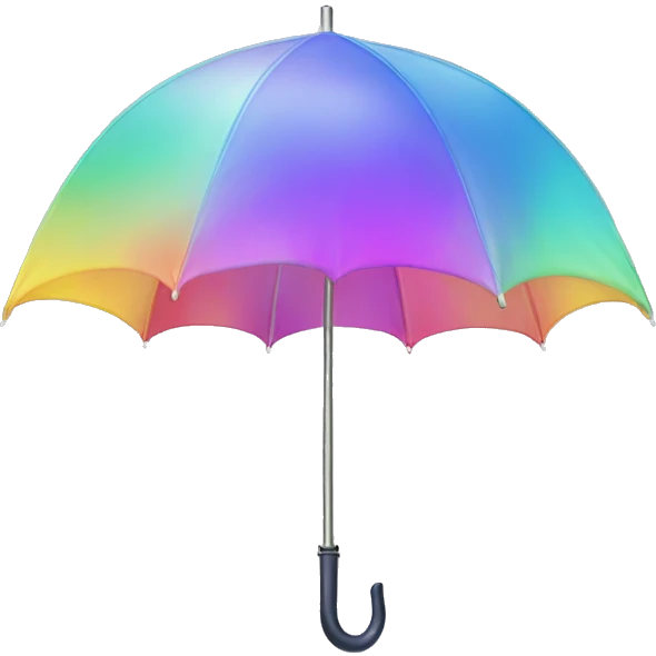Iridescent umbrella emoji
