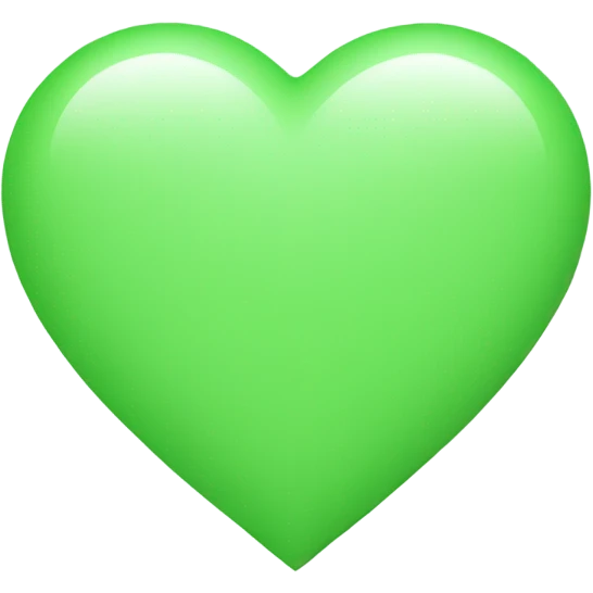 light green heart emoji