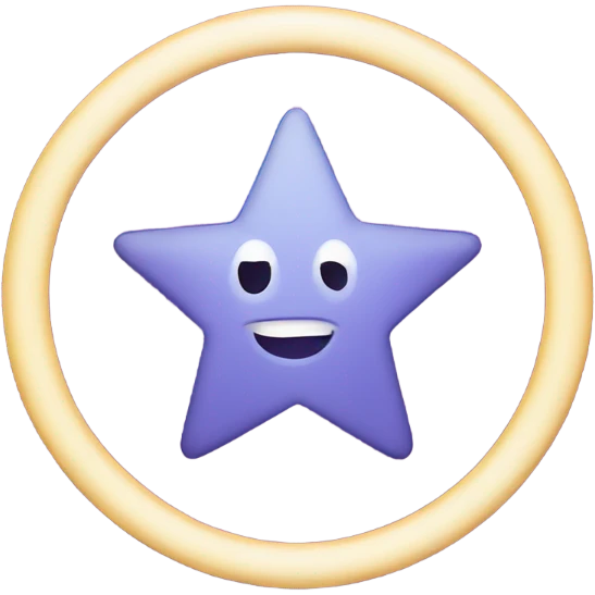 Star with a circle emoji
