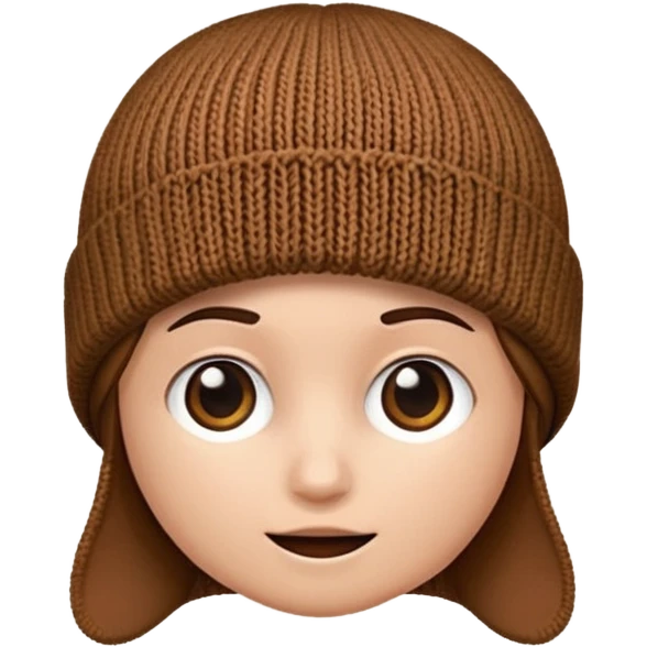 brown beanie emoji