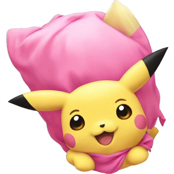 Pickachu pink emoji