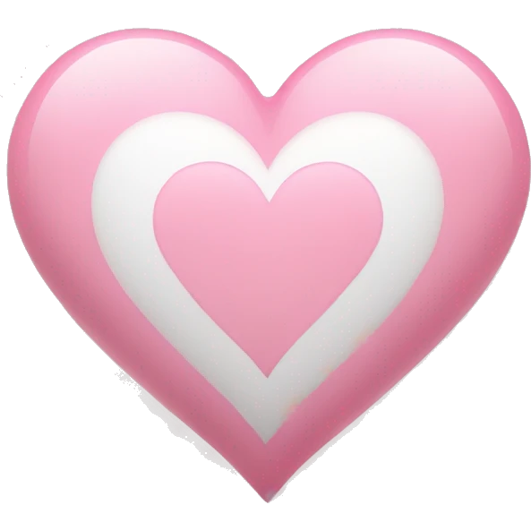 Light pink heart emoji