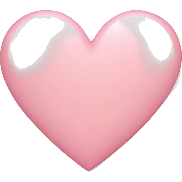 Light pink heart  emoji