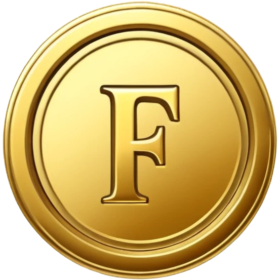 Currency crypto money symbol for the money "Fcoins" big letter F, casino coin colored

Dont make an E emoji
