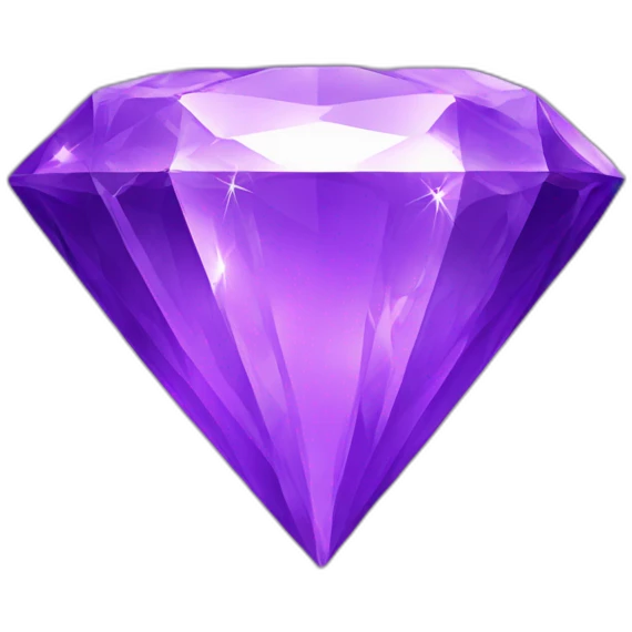 purple shining diamond emoji