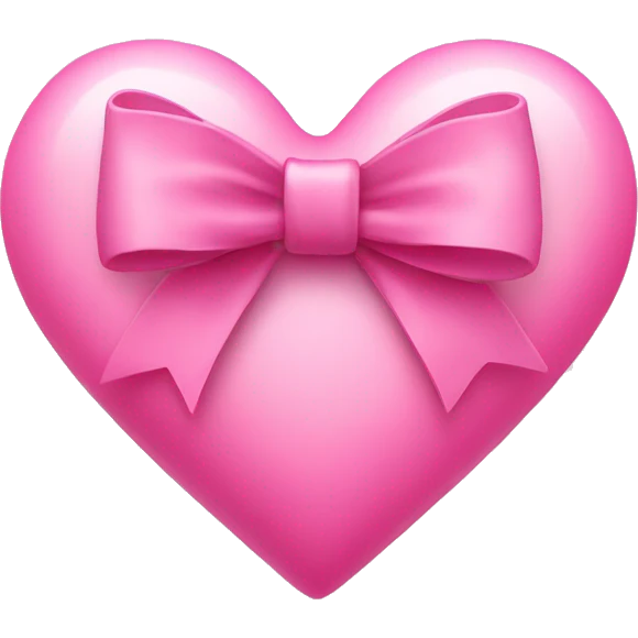 pink heart with bow emoji