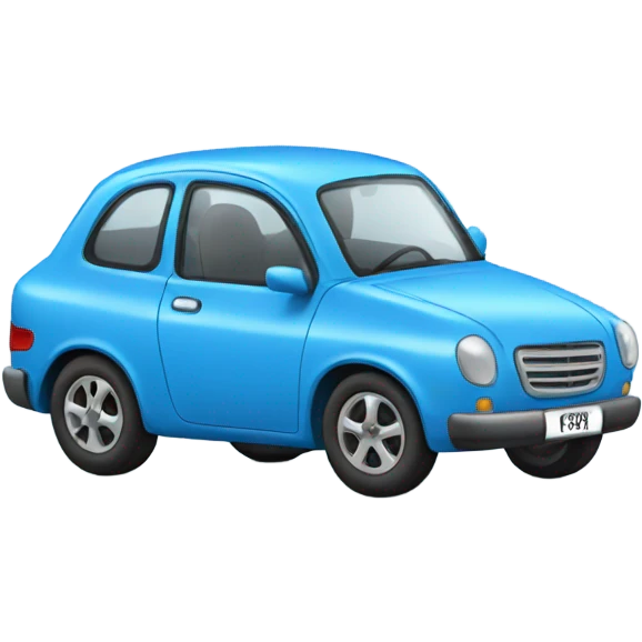 Blue car  emoji