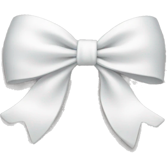 white bow emoji