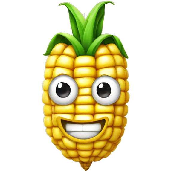 Corn mascot  emoji