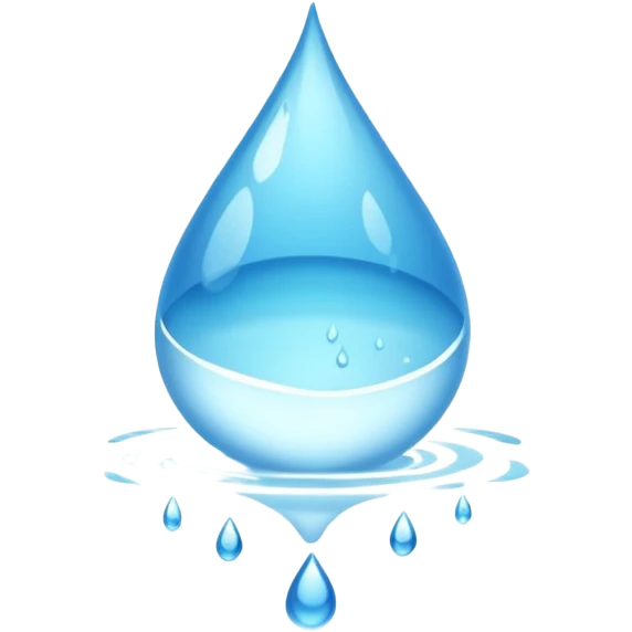 water falling on the ground emoji