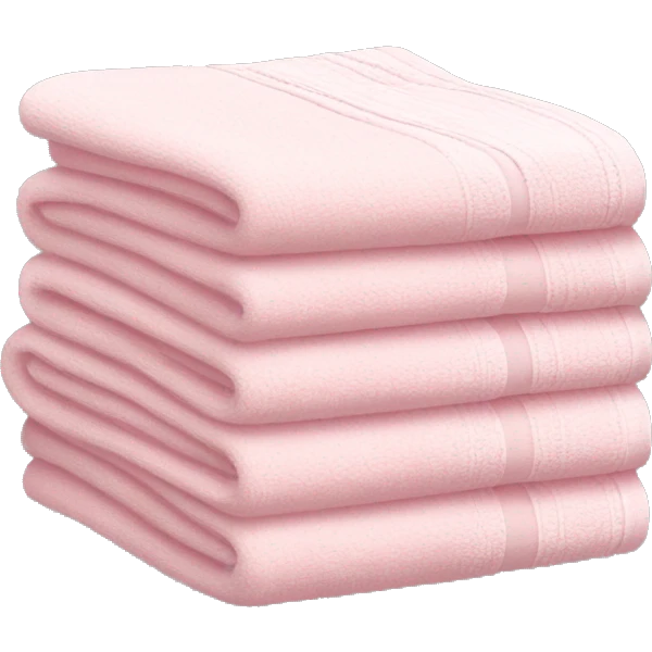 Light pink stacked towels emoji